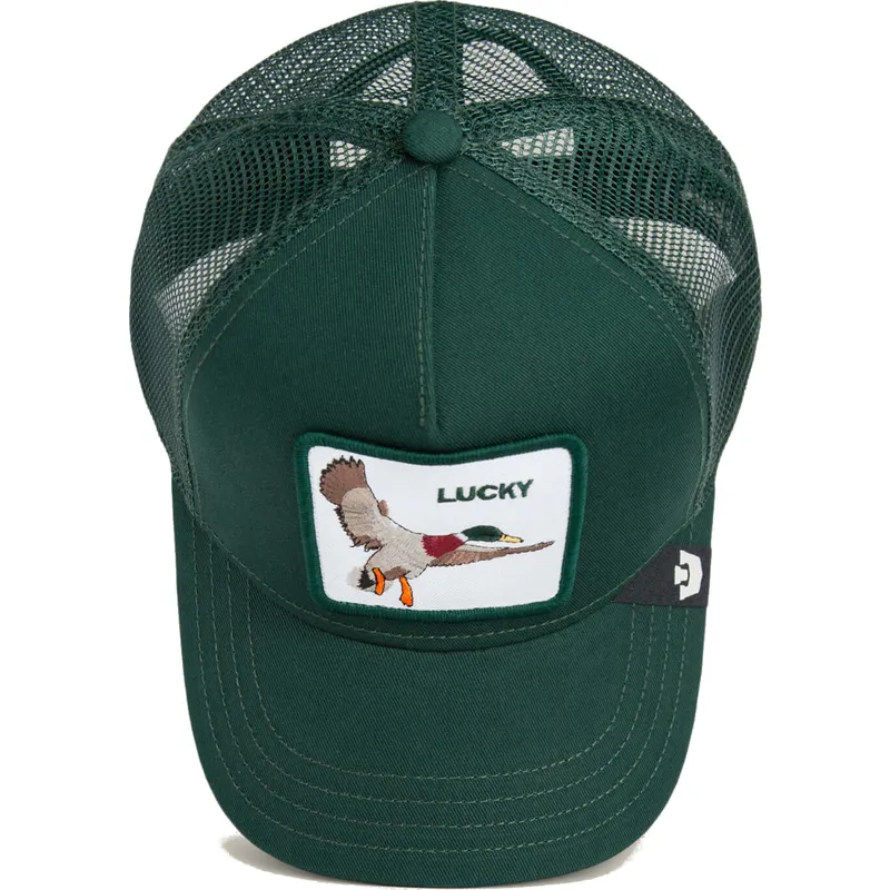 gron-trucker-kasket-til-dreng-med-and-the-lucky-mini-the-farm-fra-goorin-bros