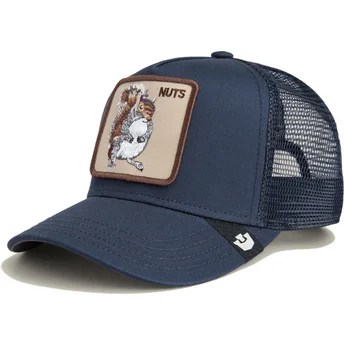 Goorin Bros. The Farm Mini Nuts Eichhörnchen Kinder Trucker Cap in Marineblau.