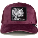 shapka-izvita-traker-chervena-snapbek-savage-tiger-velour-the-farm-ot-goorin-bros