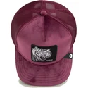 shapka-izvita-traker-chervena-snapbek-savage-tiger-velour-the-farm-ot-goorin-bros