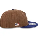 casquette-plate-marron-et-bleue-ajustable-9fifty-retro-crown-wool-pinstripe-los-angeles-dodgers-mlb-new-era