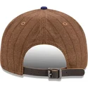 los-angeles-dodgers-mlb-9fifty-retro-crown-wool-pinstripe-verstellbare-braun-blaue-flachkappe-von-new-era
