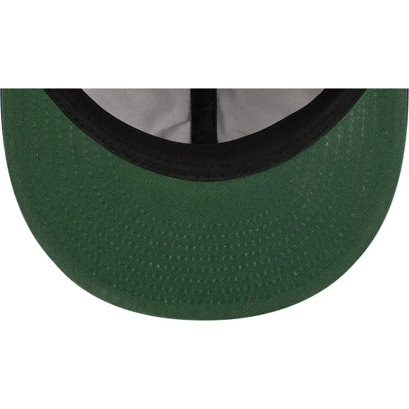 brun-og-bla-justerbar-flad-kasket-9fifty-retro-crown-wool-pinstripe-fra-los-angeles-dodgers-mlb-fra-new-era