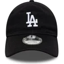 sort-justerbar-9twenty-merino-wool-kasket-fra-los-angeles-dodgers-mlb-fra-new-era