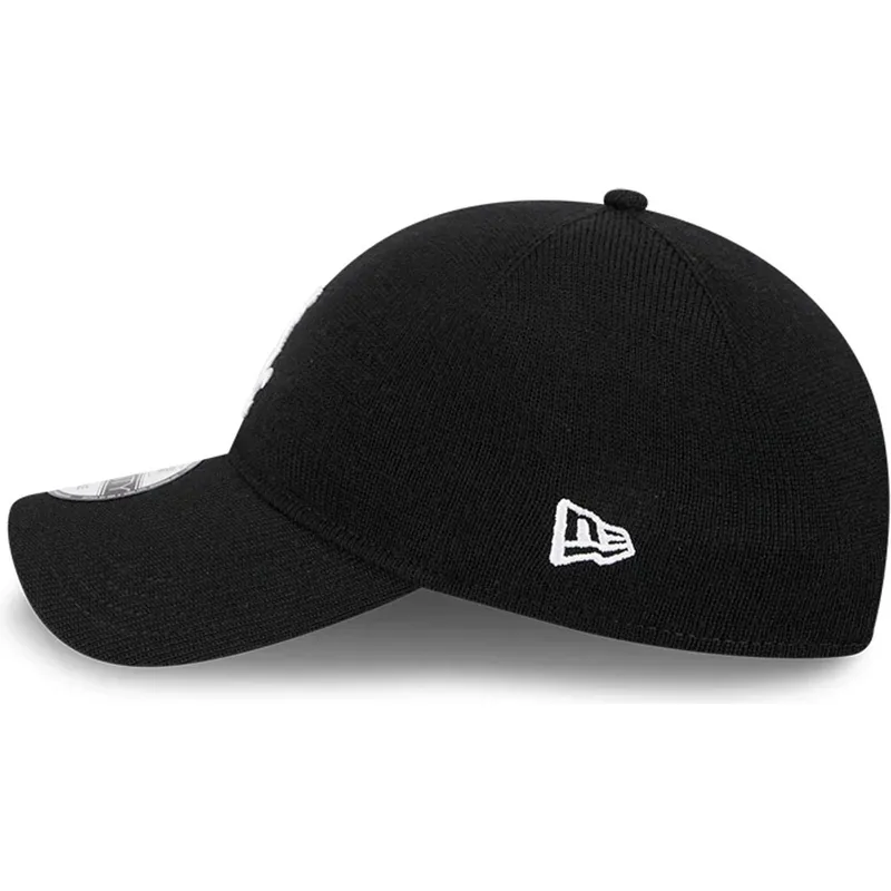 new-era-izvita-kozirka-9twenty-merinosova-vlna-chicago-white-sox-mlb-cherna-reguliruema-shapka