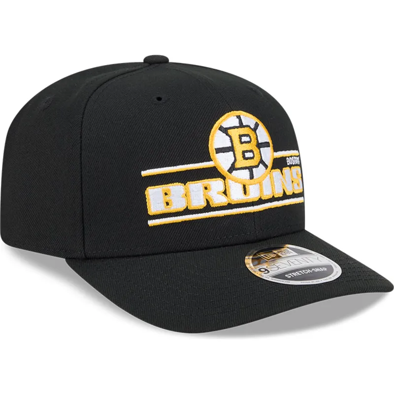 sort-buet-snapback-kasket-9seventy-stretch-snap-stated-fra-boston-bruins-nhl-fra-new-era