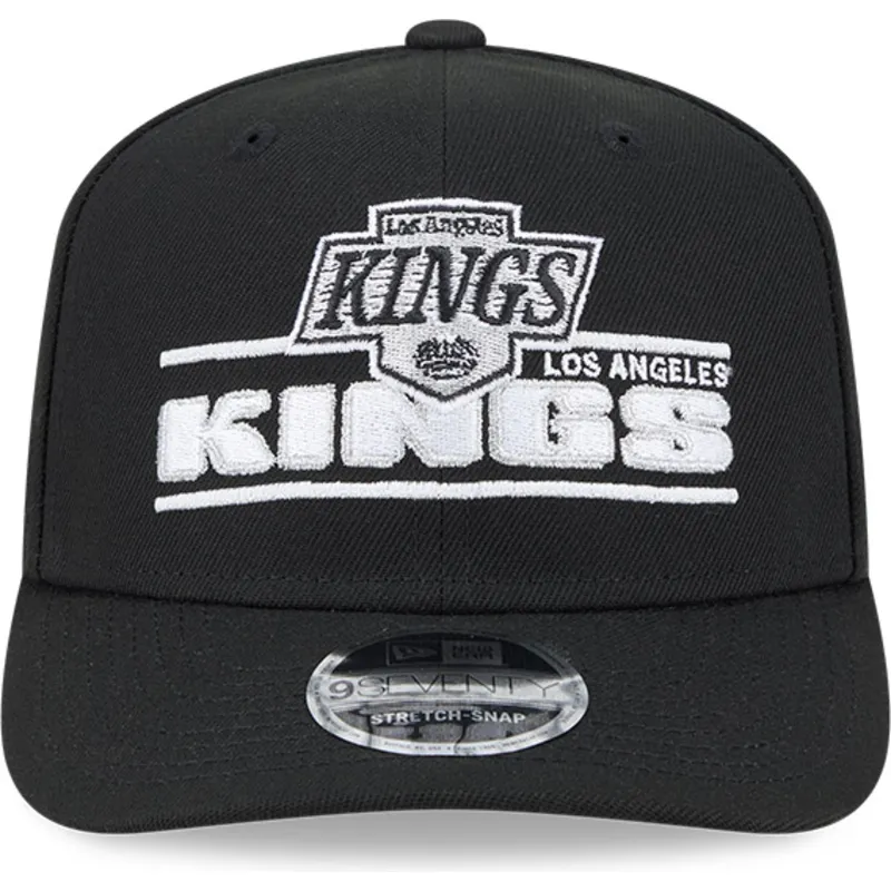 sort-buet-snapback-kasket-9seventy-stretch-snap-stated-fra-los-angeles-kings-nhl-fra-new-era