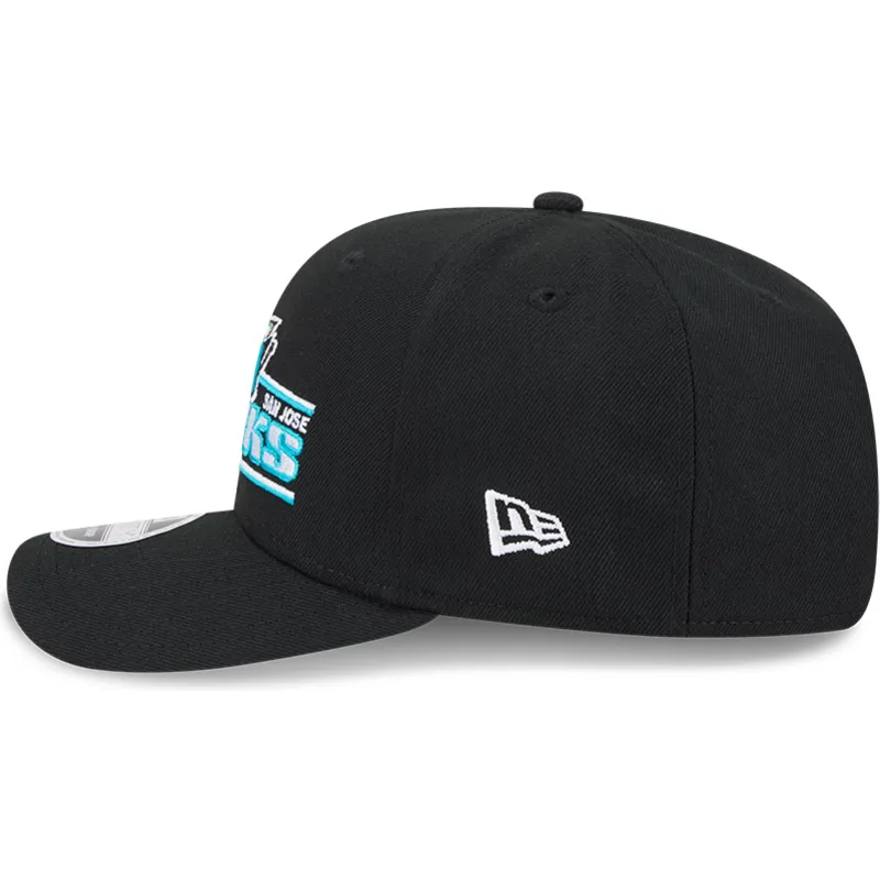 shapka-izvita-cherna-snapbek-9seventy-stretch-snap-stated-na-san-jose-sharks-nhl-ot-new-era