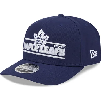New Era Извита Периферия 9SEVENTY Stretch Snap Stated Toronto Maple Leafs NHL Синя Шапка с Тик-Так