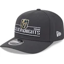 graue-snapback-kappe-9seventy-stretch-snap-stated-der-vegas-golden-knights-nhl-von-new-era
