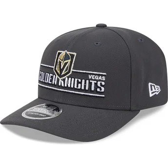 New Era Извита Периферия 9SEVENTY Stretch Snap Stated Vegas Golden Knights NHL Сива Шапка с Тик-так