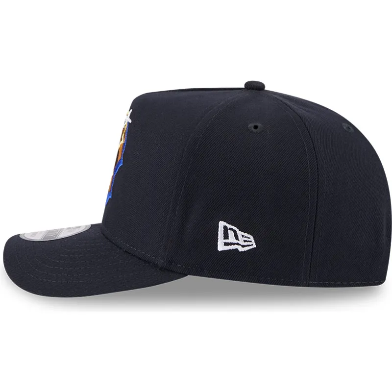 marineblaue-gebogene-snapback-kappe-9fifty-a-frame-emblem-der-boston-red-sox-mlb-von-new-era