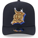 shapka-izvita-tmnosin-snapbek-9fifty-a-frame-emblem-na-detroit-tigers-mlb-ot-new-era