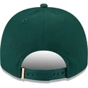grune-snapback-kappe-mit-gebogenem-schirm-9fifty-a-frame-emblem-von-den-oakland-athletics-mlb-von-new-era