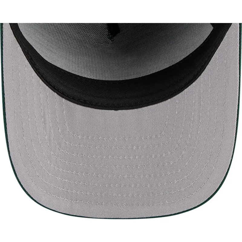 grune-gebogene-snapback-kappe-9fifty-a-frame-emblem-der-oakland-athletics-mlb-von-new-era