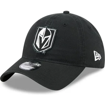 New Era Извита Козирка 9TWENTY Stamp Vegas Golden Knights NHL Черна Регулируема Шапка