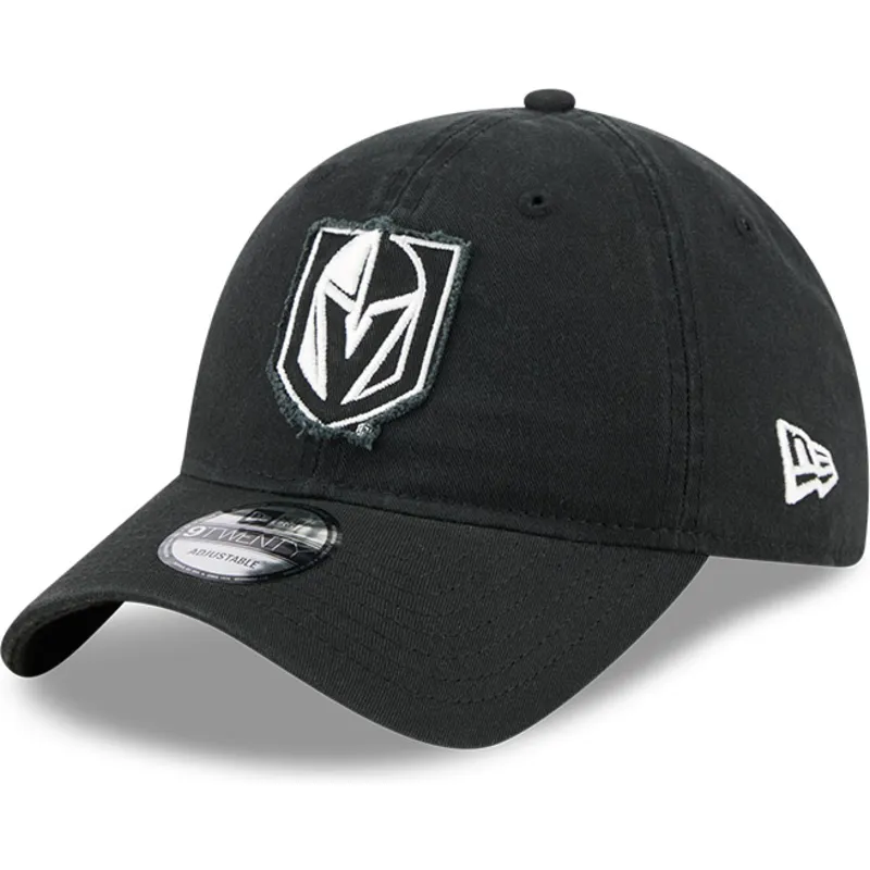 shapka-izvita-cherna-reguliruema-9twenty-stamp-na-vegas-golden-knights-nhl-ot-new-era