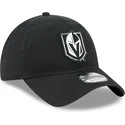 casquette-courbee-noire-ajustable-9twenty-stamp-vegas-golden-knights-nhl-new-era