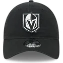 casquette-courbee-noire-ajustable-9twenty-stamp-vegas-golden-knights-nhl-new-era