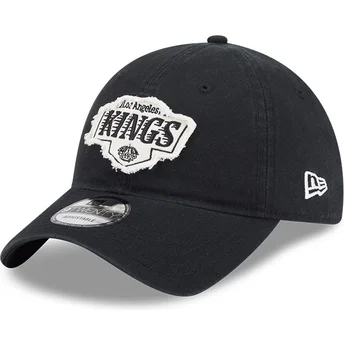 Sort justerbar 9TWENTY Stamp kasket med buet skygge fra Los Angeles Kings NHL fra New Era
