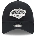 casquette-courbee-noire-ajustable-9twenty-stamp-los-angeles-kings-nhl-new-era