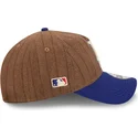 shapka-izvita-kafyav-reguliruem-9twenty-a-frame-wool-pinstripe-na-los-angeles-dodgers-mlb-ot-new-era
