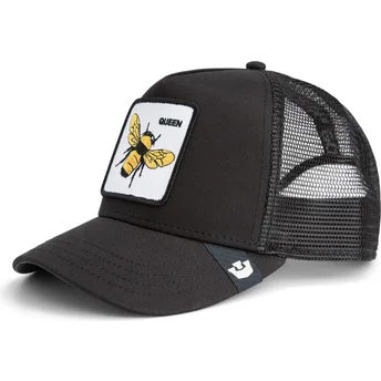 Goorin Bros. sort trucker-kasket med bi Queen Bee
