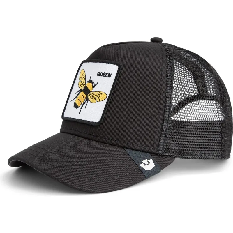 shapka-izvita-shapka-traker-cherna-snapbek-abeja-queen-bee-the-farm-ot-goorin-bros