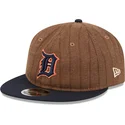 new-era-ploska-kozirka-9fifty-retro-crown-vlnena-na-rajeta-detroit-tigers-mlb-kafyava-i-tmnosinya-reguliruema-shapka