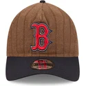 new-era-izvita-kozirka-9twenty-a-frame-wool-pinstripe-boston-red-sox-mlb-kafyava-i-tmnosinya-reguliruema-shapka