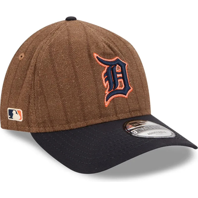 new-era-izvita-kozirka-9twenty-a-frame-vlnena-rajeta-detroit-tigers-mlb-kafyava-i-tmnosinya-reguliruema-shapka