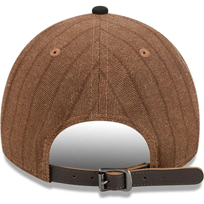 shapka-izvita-kafyav-reguliruema-9twenty-a-frame-wool-pinstripe-na-chicago-white-sox-mlb-ot-new-era