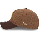 shapka-izvita-kafyav-reguliruema-9twenty-a-frame-wool-pinstripe-na-san-diego-padres-mlb-ot-new-era