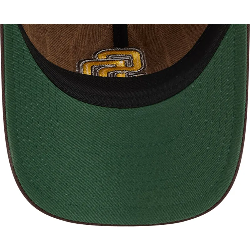 san-diego-padres-mlb-new-era-9twenty-a-frame-wool-pinstripe-justerbar-brun-buet-kasket