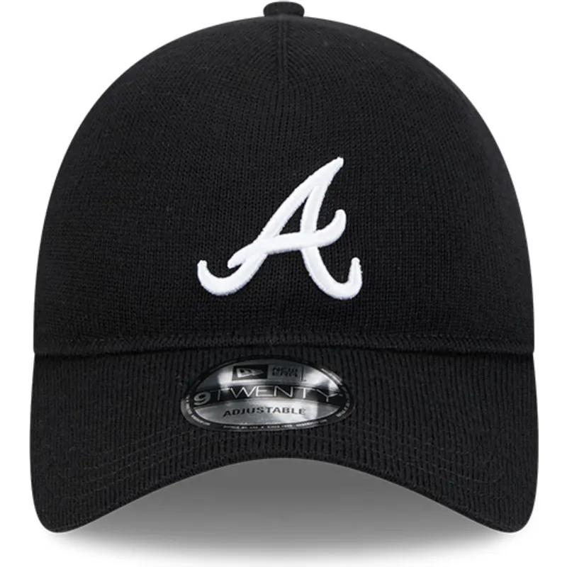 new-era-izvita-periferiya-9twenty-merinosova-vlna-atlanta-braves-mlb-cherna-reguliruema-shapka