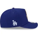 blaue-gebogene-snapback-kappe-9fifty-a-frame-emblem-der-los-angeles-dodgers-mlb-von-new-era