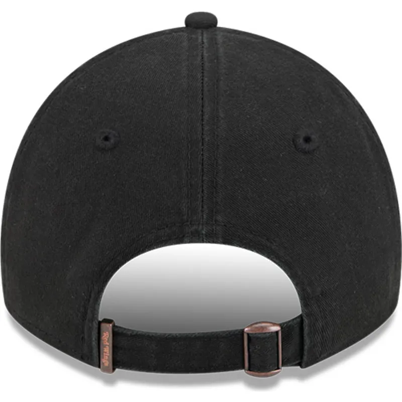 sort-justerbar-9twenty-stamp-kasket-med-buet-skygge-fra-detroit-red-wings-nhl-fra-new-era