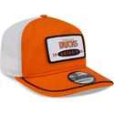 new-era-izvita-kozirka-19twenty-brodirana-emblema-anaheim-ducks-nhl-oranzheva-i-byala-shapka-s-kapsi