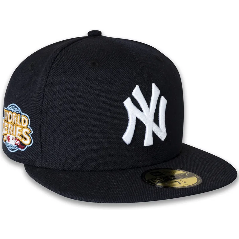 flad-marinebla-fitted-kasket-59fifty-world-series-2009-side-patch-fra-new-york-yankees-mlb-af-new-era
