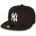 59fifty-nyc-side-new-york-yankees-mlb-new-era-braune-eng-anliegende-flat-cap
