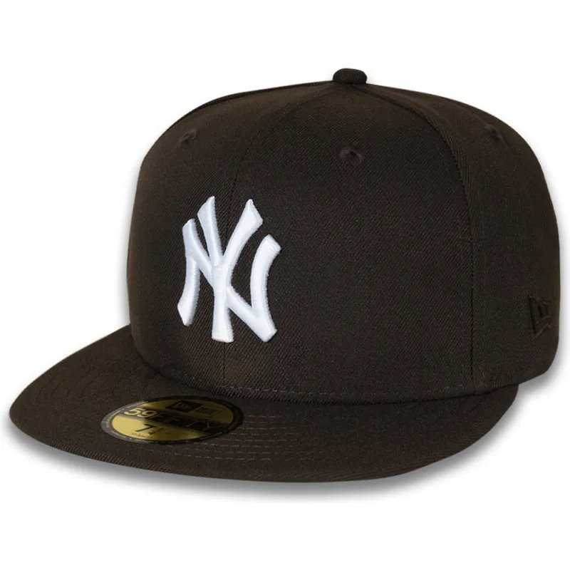 gorra-plana-marron-ajustada-59fifty-nyc-side-de-new-york-yankees-mlb-de-new-era