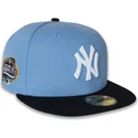 59fifty-new-york-yankees-mlb-2003-world-series-seitenaufnaher-blaue-flat-cap-von-new-era