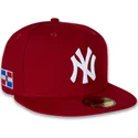 shapka-ploska-chervena-prilepnala-59fifty-side-dominican-republic-na-new-york-yankees-mlb-ot-new-era