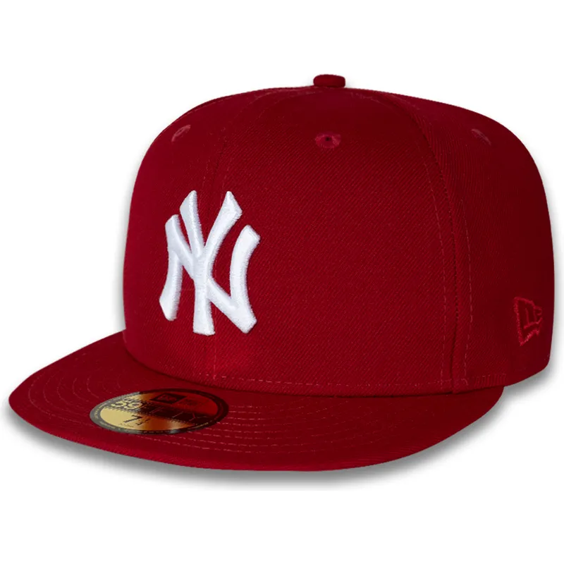 flache-rote-angepasste-59fifty-side-dominican-republic-kappe-der-new-york-yankees-mlb-von-new-era