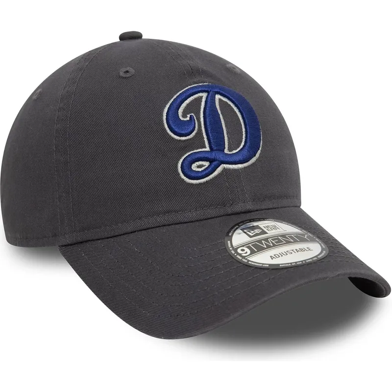 shapka-izvita-siv-reguliruem-9twenty-core-classic-na-los-angeles-dodgers-mlb-ot-new-era