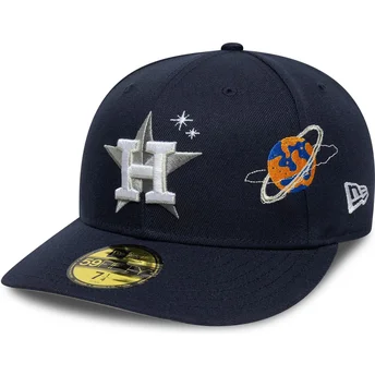 Καπέλο καμπύλης μπλε ναυτικού 59FIFTY Planet Icon των Houston Astros MLB από τη New Era