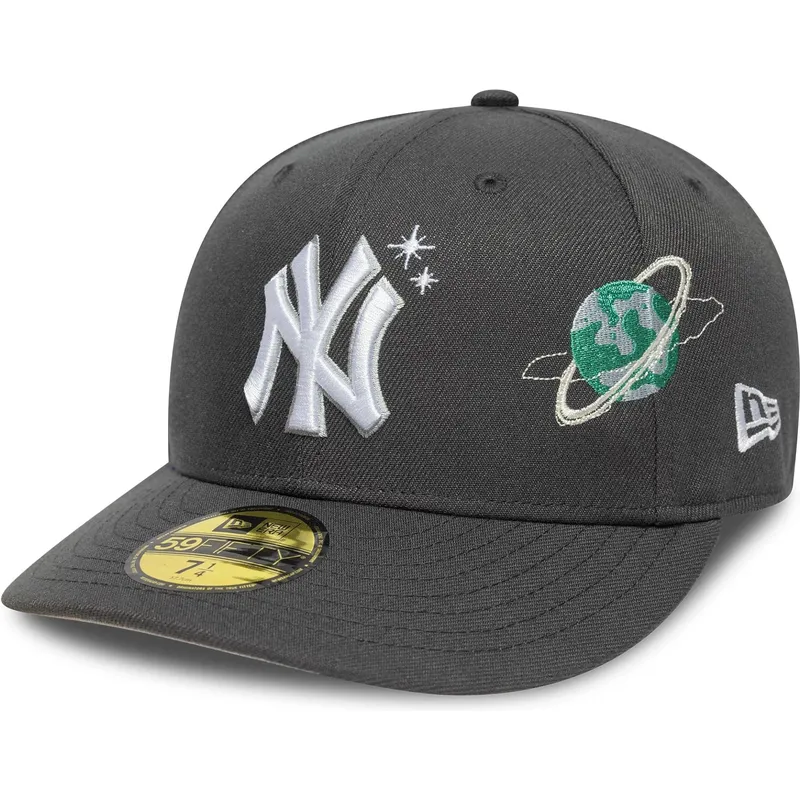 graue-gebogene-verstellbare-59fifty-planet-icon-kappe-der-new-york-yankees-mlb-von-new-era
