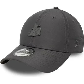 Gorra curva gris ajustable 9FORTY Pin de Los Angeles Lakers NBA de New Era