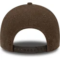 brun-buet-snapback-9forty-melton-wool-kasket-fra-detroit-tigers-mlb-fra-new-era