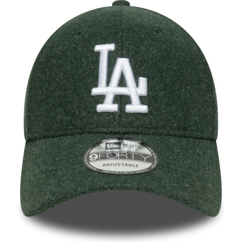 los-angeles-dodgers-mlb-new-era-9forty-melton-wool-gron-buet-snapback-kasket